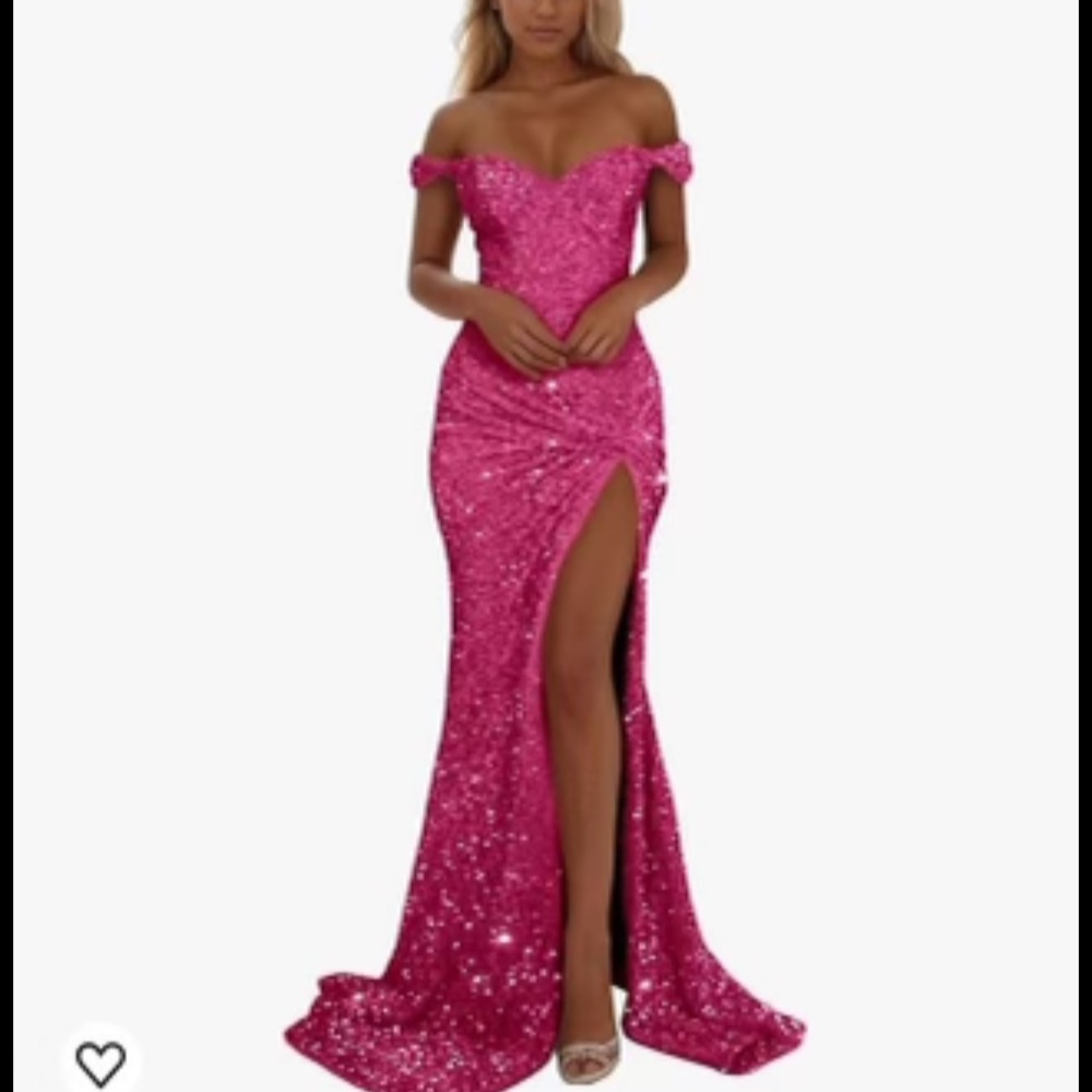 Stunning Pink Sequin Gown